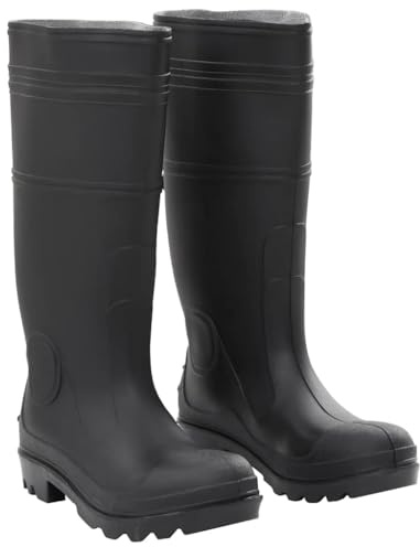 vidaXL Gummistiefel Schwarz Größe 38 PVC