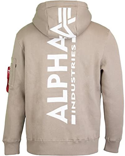 Alpha Industries Herren EMB Sweater, Dark Olive, L