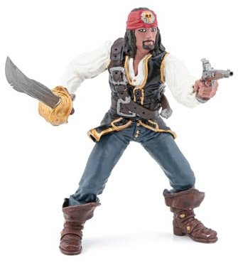 Papo - Handbemalte Figur - Pirat mit Pistole - Piratenwelt - Sammlerstück - für Kinder - Jungen und Mädchen - ab 3 Jahren