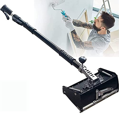 Trockenbau-Nivellierkasten-Kombi-Set, manueller Spachtelmaschinenkasten, 106-165 cm Griff, 120 ° Verstellbarer Nivellierkasten, Maschinenspachtel-Wandreparaturwerkzeug, 8 Zoll