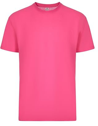 Mukua Derby T-shirt unisexe en polyester toucher coton, couleur rose fluo, taille L, Rose fluo, L