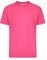 Mukua Derby T-shirt unisexe en polyester toucher coton, couleur rose fluo, taille L, Rose fluo, L
