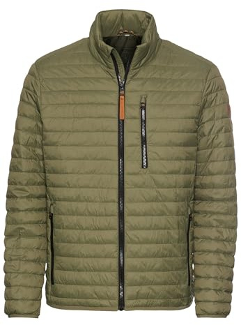 camel active Herren Steppblouson mit Stehkragen Dunkelgrün, menswear-54