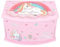 Depesche 13203 Ylvi - Kleines Schmuckkästchen in Pink, mit Einhorn Motiv und Muster, Schmuckbox mit Klappdeckel und Spiegel