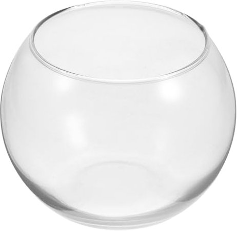 ANDRESLAD 3 Piezas Pecera De Cristal Peceras Jarrones Redondos para Flores Terrario Globo Aire Cuenco Redondo Jarrones De Burbujas para Flores Hidropónico Bulbo Maceta Bol Transparent Vidrio