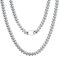U7 Herren Halskette Edelstahl Kette Männer Schicke Panzerkette Miami Kubanisch Ketten 5mm Breit Halsreif Gliederkette Männer Schwer Glieder Link Chain Necklace Silber Metallkette Halsschmuck für Jung
