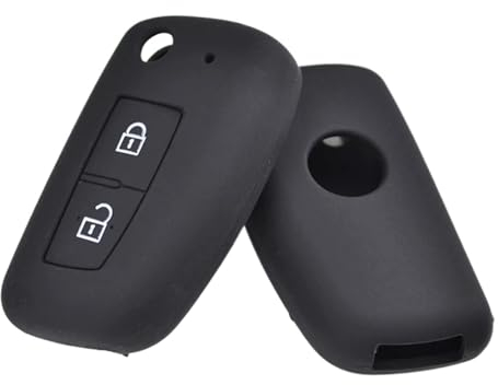 XEBRAD Silicone Key Case Cover Keyless Fob Shell Skin Holder Protector, for NISSAN, for X-TRAIL, Juke, for Qashqai, for Micra, Pulsar 2014-2018 car key shell