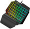Artibetter Teclado Mecánico para Teclas RGB Retroiluminadas Compacto y Ergonómico para Pc Portátil y Teléfono Diseño Portátil y