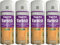 MIXEL Yacht Varnish Spray Paint, Clear Gloss Finish, Tough and Durable, Non Cracking, Quick Drying, Long Lasting Performance, Interior and Exterior Use, 200ml (4PCS)