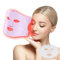 Krissake LED Maske Gesicht mit 8 Farben & Kühlfunktion, Silikon Maske mit Nahinfrarotlicht für Hautstraffung und Pflegeroutinen