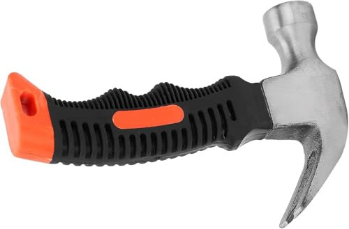 Mini Claw Hammer, 8.8oz, Magnetic Nail Starter, Non-Slip Rubber Grip, Heat-Treated Steel Head, Compact DIY Tool