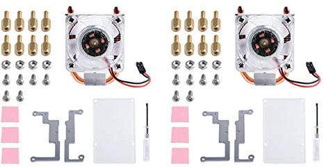rieder 2X per Case con Ventola CPU del Dispositivo di Raffreddamento della Torre di Ghiaccio, con Ventola del Dissipatore di della Ventola Glare RGB Fan