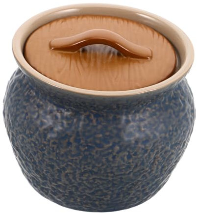 GLEAVI Olla Para Estofado Huevo Tazón De Porcelana Cazuela Tazón Para Sopa Utensilios Para Cocinar Sopa Cazuela Olla Para Sopa Humeante Cazuela Con Tapa Taza Para Estofado Taza