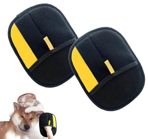 Tierhaarentferner Handschuh, 2 Stück 9.44 * 6.22Zoll Wiederverwendbare Handschuh Katzenhaare Hair Remover Glove, Effektive Tierhaarentfernung für Möbel, Kleidung und Betten