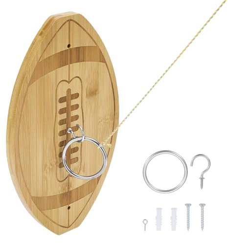 BENECREAT Hook and Toss Game, Outdoor Indoor Toss Game Set, Man Cave Games for Family Party Games Gifts Outdoor Indoor 305x178x45mm /12x7x1.8 Inch