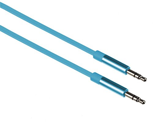 Kit 3.5 mm 1 m Aluminium Aux Audio Cable - Blue
