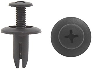 sourcing map 50stk 5mm Loch 15mm Dmr Plastik Nieten Befestiger Clips Schwarz Auto Kotflügel DE de