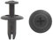 sourcing map 50stk 5mm Loch 15mm Dmr Plastik Nieten Befestiger Clips Schwarz Auto Kotflügel DE de