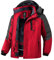 Wantdo Giaccone Sport Invernale Parka in Pile Imbottita Calda Jacket for Work with Hooded Warm Cappotto da Passeggio all'Aperto Sport Uomo Grigio Scuro e Rosso 3XL