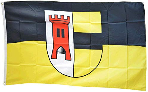Flaggenfritze® Flagge/Fahne Deutschland Stadt Moers professionelle Qualität 115 gr/m²- 90 x 150 cm