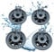 Lichtblau Set de 4 roulettes de panier 165314 00165314 pour lave-vaisselle panier inférieur I Set de roulettes de rechange Bosch Siemens & Neff I Accessoire I Pièces rechange lave-vaisselle