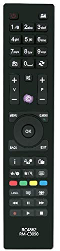 ALLIMITY RC4862 Mando a Distancia reemplazado por Hitachi TV HBC06 22HYC06 24HBC05A 24HXC05 24HYC05 28HYC05 32HB6T41 32HBC01 32HBC01A 32HBC01B 32HBT01 32HBT01A 32HXC41 32HYC01