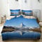 QINCO Bettwäsche-Set,Mikrofaser,Beige,Matterhorn, Zermatt, Schweiz,1 Bettbezug 135x200 + 2 Kopfkissenbezug