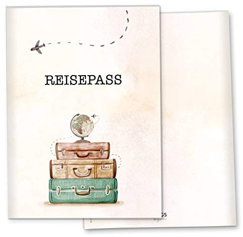 OLGS Reisepasshülle Travel Kunststoff - Personalisierbar, Globus