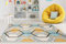 Carpeto Rugs Teppich Wohnzimmer Kurzflor Grau Modern Geometrisch Wabenmuster Rauten Muster - Niedrigflor Teppich für Wohnzimmer Jugenzimmer Kinderzimmer/Öko-Tex Türkis Grau Gelb 160 x 220 cm