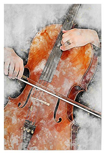 artboxONE Poster 30x20 cm Menschen Playing Cello (matart) - Bild Cello Cello Instrument