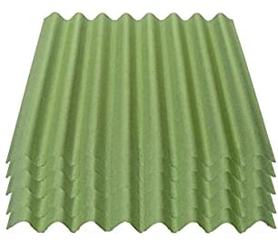 Onduline Easyline Dachplatte Wandplatte Bitumenwellplatten Wellplatte 5x0,76m² - grün