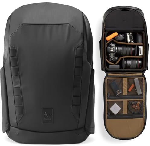 Gomatic Peter McKinnon Camera Rucksack - 25L Travel DSLR Camera Backpack - Fit Multiple Cameras, 16 Laptop Bag, Photography Accessories, Back Pack With 1 Large Cube