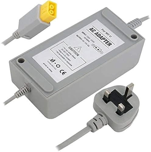 WICAREYO Power Supply Charger AC Power Adapter UK Plug, Compatible for Wii U Console