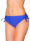Aquarti Bikinihose Damen mit Raffung – Bikinihosen für Damen mit Bindebändern, schnelltrocknend, Farbe: Kornblumenblau, Größe: 42