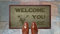 Artisan Kiss Fallen Rock Nylon Door Floor Mat Anti Slip Backing 70x40cm Gifts Presents Wedding Novelty (70 x 40 cm, Yoda Welcome You Are)