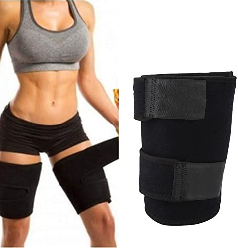 Support de Cuisse, Réglable Épaissir Fibre de Polyester Élastique Résnce au Dérapage Attelle de Cuisse Respirante Attelle de Cuisse Attelle Ischio-jambiers Quad Wrap Support de Manchon de