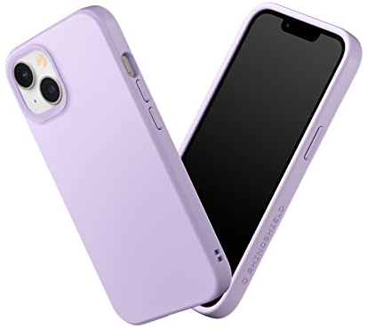RhinoShield Coque Compatible avec [iPhone 14/13] | SolidSuit - Coque Fine avec Technologie d'absorption des Chocs et Finition Premium Matte - Violet Lilas