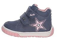 Lurchi Baby-Mädchen JUL-TEX Lauflernschuh, Navy Rose, 21 EU