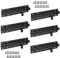 ZEONHAK 6 PCS 4 Inch Black Door Bolt, 100mm Tower Bolt with Screw for Gates Door
