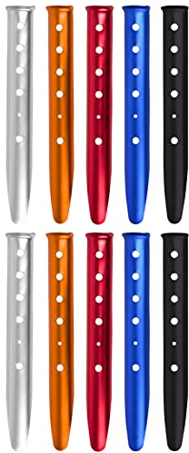10Pcs 31CM Camping Heringe,Heavy Duty Aluminium Legierung Zelt-Heringe, 31cm Ultraleicht Heringe Andheringe Zelthaken, Zeltnägel Stakes Für Outdoor-Camping, Reisen, Wandern, Strand
