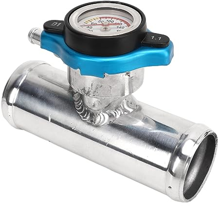 Pyhodi Bouchon de Goulot de Remplissage de Tuyau de Radiateur en Ligne, Remplissage de Liquide de Refroidissement de Radiateur, Bouchon de Radiateur avec Kit de Conduite d'eau en T, 38