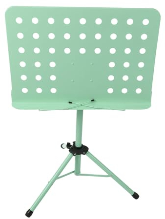 Orchester Notenständer Multifunktional ABS und Metall Stabile Struktur Notenständer für Aufführungen (Grün)