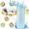 Air Gourd Bottle 650ml With 5 Flavored Pods Air Gourde Bouteille d'eau Fraumée Sans BPA Straw-0 Sucres et Tasse D'eau Strawberry Peche Banana Water Bottle BPA-Free Straw-0 Sugars and Water Cup,B