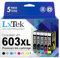 LxTek 603XL 603 XL Kompatibel für Epson 603 für XP-2100 XP-3100 XP-4100 XP-2105 XP-3105 XP-4155 XP-4105 WF-2830 WF-2835 WF-2850 WF-2810 (5er-Pack)