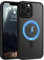 SupVict iPhone 11 Pro Max Case Compatible with MagSafe, Phone Case iPhone 11 Pro Max Magnetic Slim Thin Translucent Matte Back, Shockproof Military Grade Protective Cover Case iPhone 11 Pro Max Black