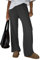 FOFAINWE Damen Weites Bein Ribber Pant Lose Gemütliche Casual Sweatpants Pyjama Lounge Flowy Hosen Mit Taschen(Dunkelgrau,M)