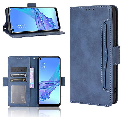 BellaCase HMD Pulse/Pulse Pro/Pulse+ Hülle [Brieftasche] [Klammerfunktion] [Kartenfächer] [Magnetic Flip Cover] Kompatibel mit HMD Pulse/Pulse Pro/Pulse+ Smartphone(Blau)