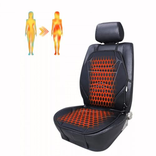 BesBet 12v Auto Heizung Zigarettenanzünder, Stromschutz Intelligente Steuerung Autositzbezuege Mit Heizung Warm und Gemütlich Autositzbezug Mit Heizung Winter und Herbst,G-2Packung
