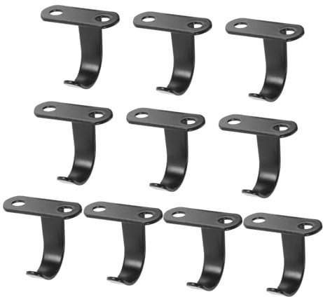 GLEAVI 10 Stück Edelstahlhaken Für Schränke Unterschrankhaken Wandhaken Zum Aufhängen Haken Für Küche Und Badezimmer