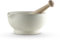 Milton Brook MB947007 Mortier et pilon en porcelaine vitrifiée Blanc